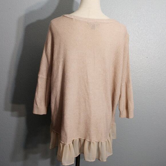 American Eagle Blush Peplum Sweater Size S - Picture 7 of 7